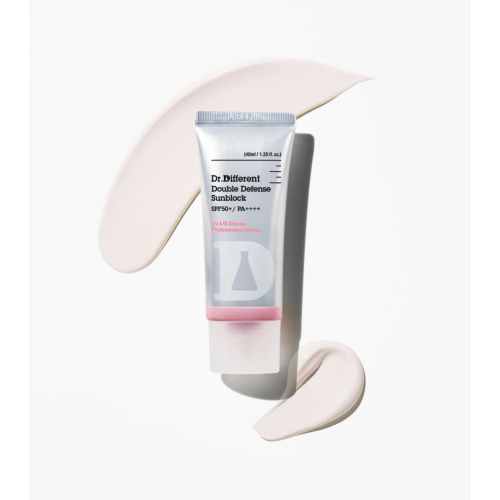 Dr.Different - Crème solaire pour le visage Double Defense Sunblock SPF50+ PA ++++