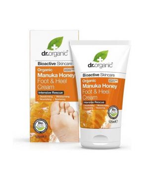 Dr Organic - Crème pour les pieds et les talons au miel de Manuka