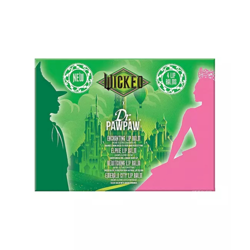 Dr. Paw Paw - *Wicked* - Coffret de 4 baumes à lèvres - Elphaba Lip Balm Collection