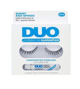 DUO - Pack de faux cils + colle à cils Short and Spiked - D14