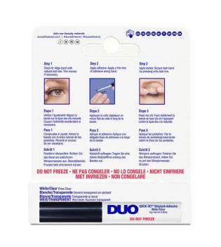 DUO - Adhésif pour les cils Quick-Set Striplash - Blanche/Transparente