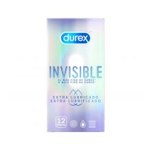 Durex - Préservatifs Invisibles Extra Lubrifiés - 12 unités