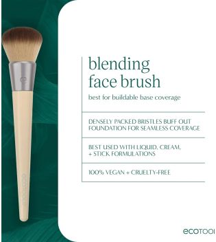 Ecotools - Pinceau pour fond de teint Blending Face Brush