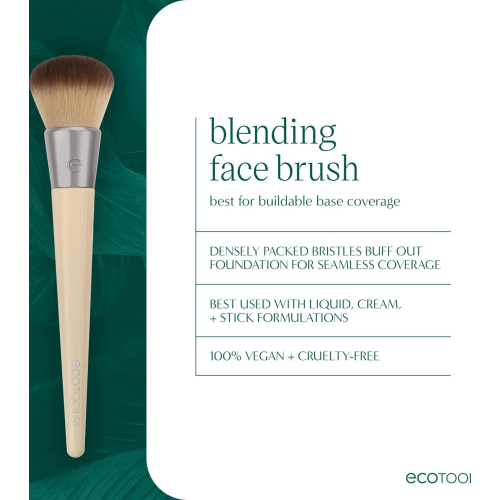 Ecotools - Pinceau pour fond de teint Blending Face Brush