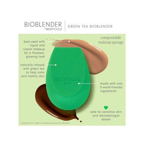 Ecotools - Éponge Maquillage Green Tea Bioblender