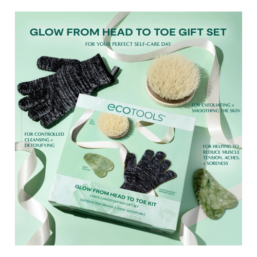 Ecotools - *Holidays* - Ensemble de soins des pieds Glow From Head To Toe Kit