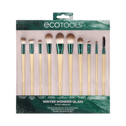 Ecotools - *Holidays* - Lot de 10 pinceaux Winter Wonder Glam