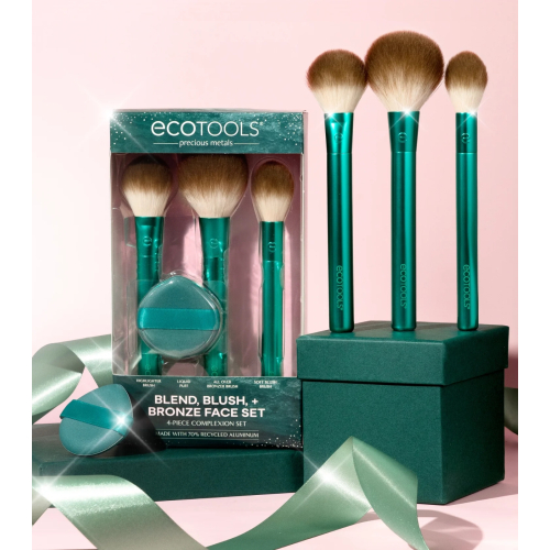 Ecotools - *Holidays* - Ensemble de pinceaux Blend, Blush, + Bronze Face Set