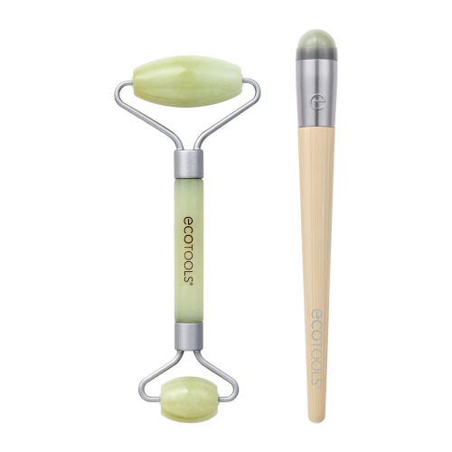 Ecotools - *Holidays* - Coffret rouleau visage et rouleau contour des yeux Jade Roller Duo