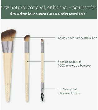 Ecotools - *New Natural* - Ensemble de pinceaux Conceal, Enhance & Sculpt Trio