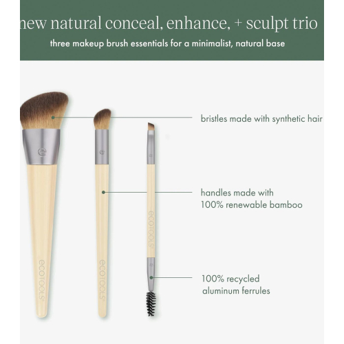 Ecotools - *New Natural* - Ensemble de pinceaux Conceal, Enhance & Sculpt Trio