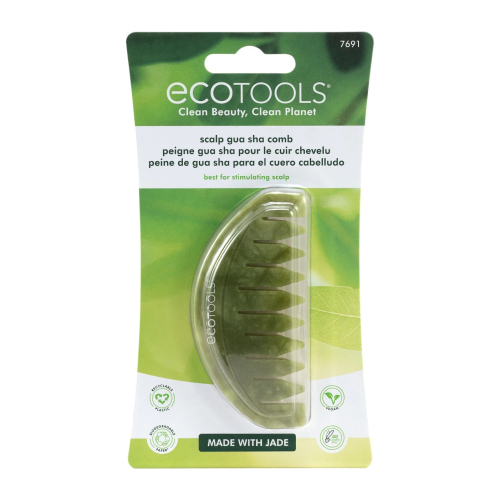 Ecotools - Peigne Gua Sha pour le cuir chevelu Jade