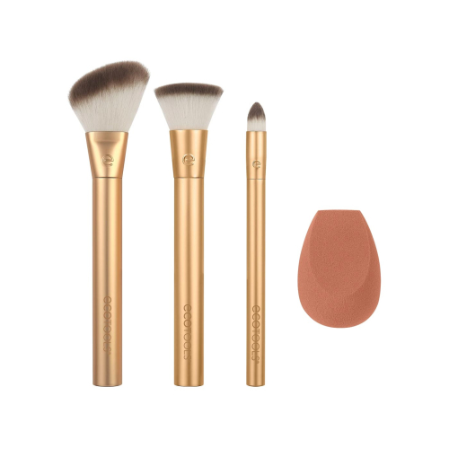 Ecotools - *Precious Metals* - Set de 3 pinceaux + Eponge