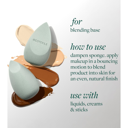 Ecotools - Ensemble de pinceaux + éponge The Blend and Set Kit
