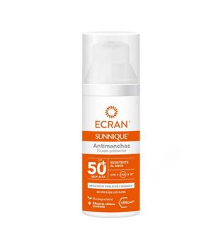 Ecran - *Sunnique* - Fluide solaire visage anti-taches SPF50+