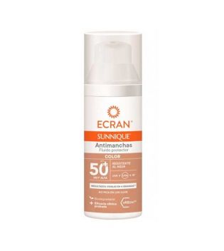 Ecran - *Sunnique* - Fluide solaire visage anti-taches SPF50+ - Couleur