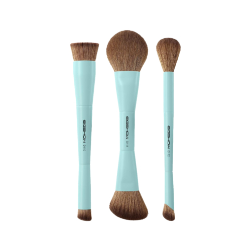 Eigshow - *Duo Series* - Ensemble de 3 pinceaux de maquillage à double embout - Blue