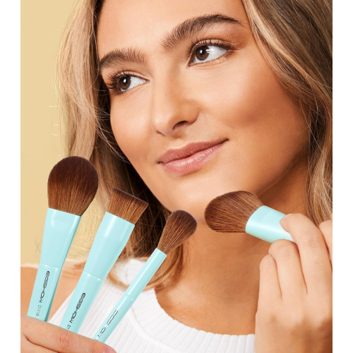 Eigshow - *Duo Series* - Ensemble de 3 pinceaux de maquillage à double embout - Blue