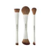 Eigshow - *Duo Series* - Ensemble de 3 pinceaux de maquillage à double embout - White