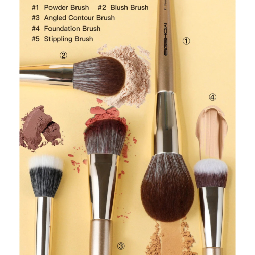 Eigshow - *Monarch Butterfly* - Ensemble de 16 pinceaux de maquillage