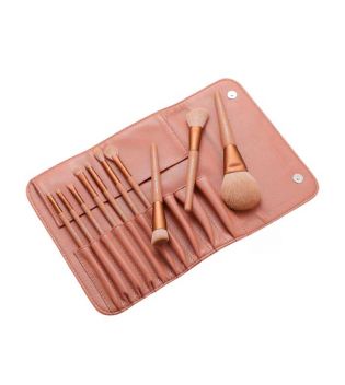 Eigshow - *Morandi Series* - Set 10 pinceaux de maquillage Ready To Roll - Coral