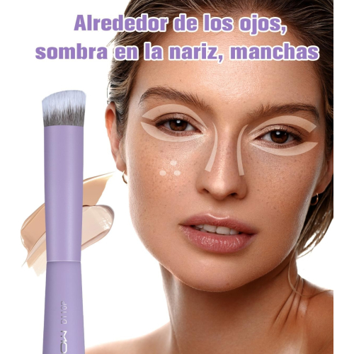 Eigshow - *Purple* - Pinceau visage double embout - D110P