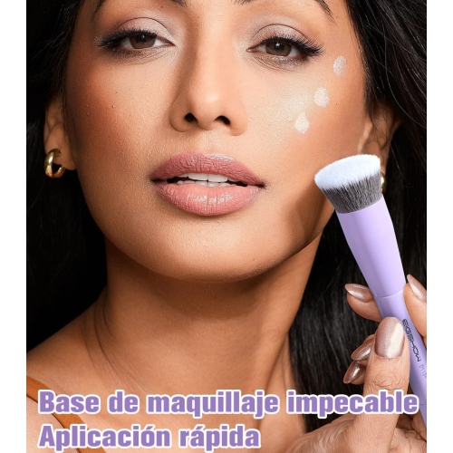 Eigshow - *Purple* - Pinceau visage double embout - D110P