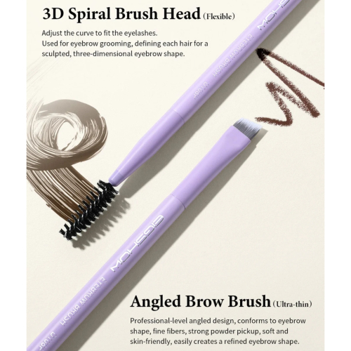 Eigshow - *Purple* - Pinceau à sourcils double embout - D108P