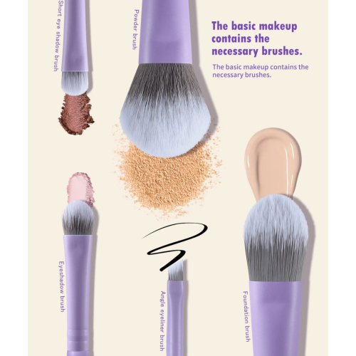 Eigshow - *Purple* - Ensemble de 5 pinceaux de maquillage DayPlus