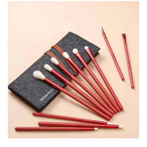 Eigshow - Set 11 pinceaux pour les yeux Jade Series - Amber Red