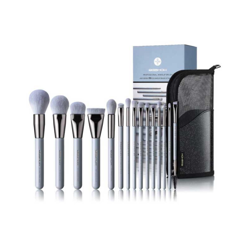 Eigshow - Set 15 pinceaux de maquillage Série Jade - Baby Blue