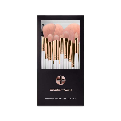 Eigshow - *Vegan Series* - Set 10 pinceaux en nanofibres - Rose Gold