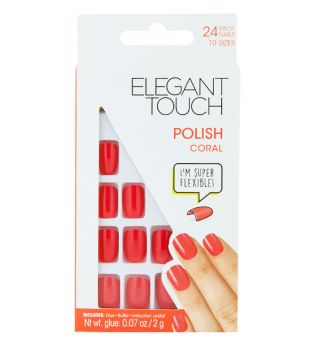 Elegant Touch - Faux ongles Polish - Coral
