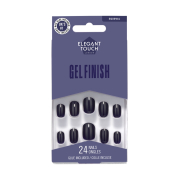 Elegant Touch - Faux ongles Gel Finish - Inky Blue