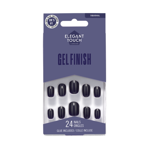 Elegant Touch - Faux ongles Gel Finish - Inky Blue
