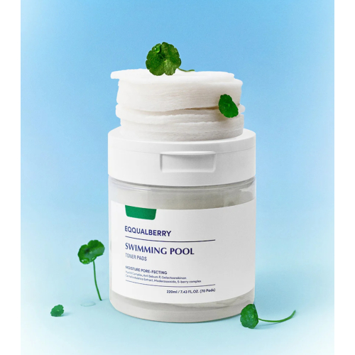 Eqqualberry - *Swimming Pool* - Tampons tonifiants hydratants et apaisants - 70 pads
