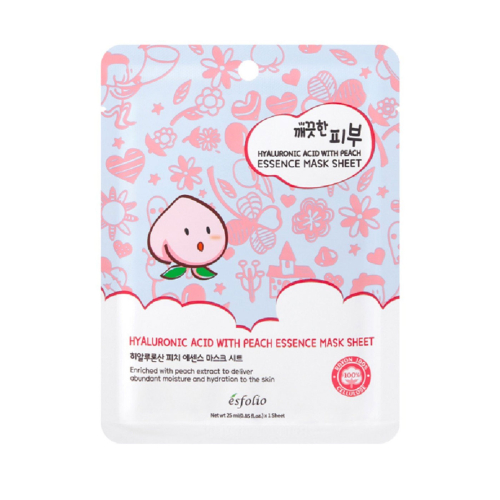 Esfolio - Masque Essence Mask Sheet - Acide hyaluronique et pêche