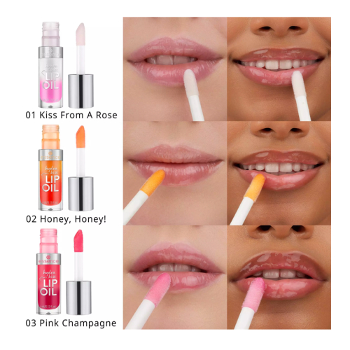 essence - Huile à lèvres Hydra Kiss - 03: Pink Champagne