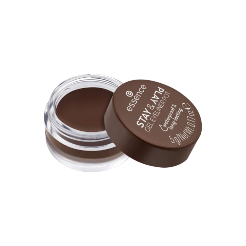 essence - Eyeliner gel Stay & Play Waterproof - 02: Brown