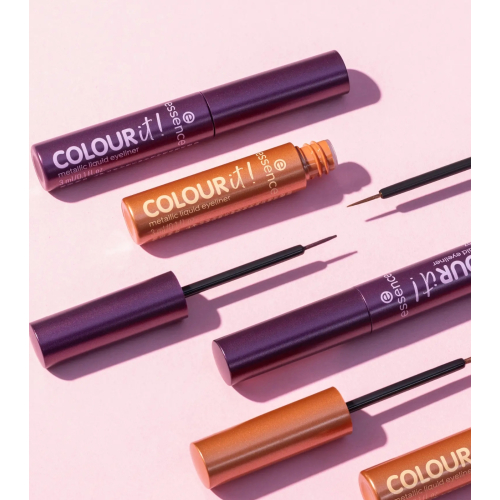 essence - Eyeliner liquide métallisé  COLOUR it! - 01: Burnished Bronze