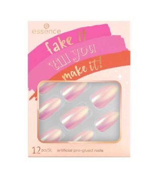 essence - *Fake it \'till you make it* - Faux ongles - 01: Holo There!
