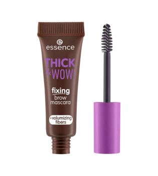 essence - Mascara fixateur de sourcils Thick & Wow! - 03: Brunette Brown