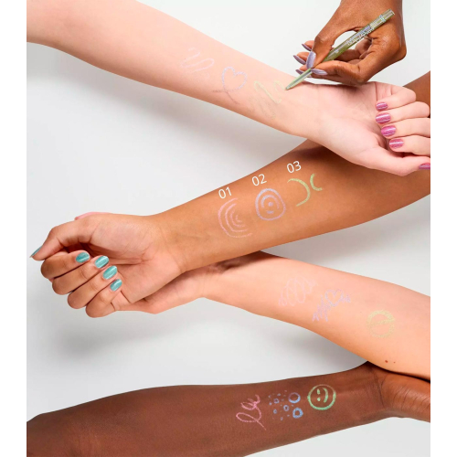 essence - Crayon yeux duochromatique Meta Glow - 02: Chromefinity