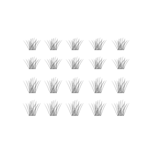 essence - Faux cils individuels What the Fake! - 06: Natural Cluster Black