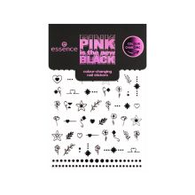 essence - *PINK is the new BLACK* - Autocollants pour ongles qui changent de couleur - 01: What The...Pink?!