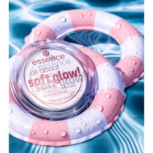 essence  - Poudre fixatrice compacte waterproof All About Soft Glow!