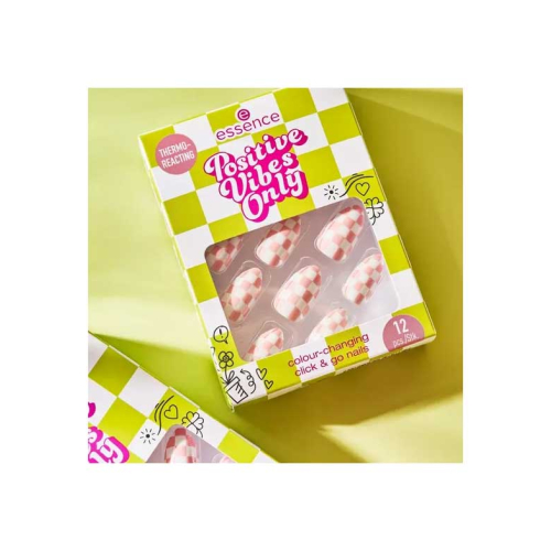 essence - *Positive Vibes Only* - Faux ongles thermo-réactifs Click & Go