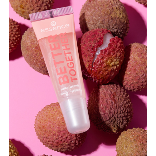 essence - *Say it with Juicy* - Gloss à lèvres Juicy Bomb Better Together - 01: Lovely Litchi