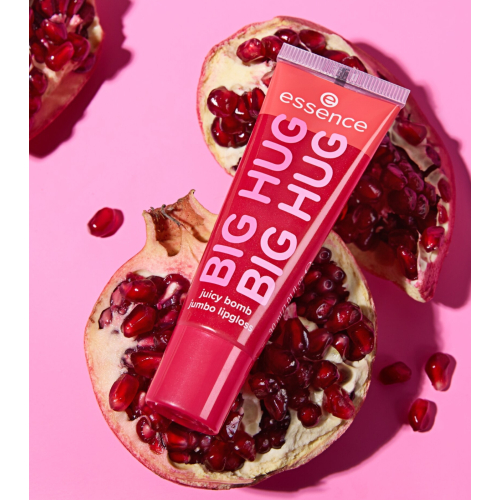 essence - *Say it with Juicy* - Gloss à lèvres Juicy Bomb XL Big Hug - 01: Poppin' Pomegranate