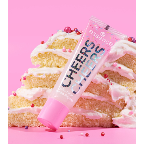 essence - *Say it with Juicy* - Gloss à lèvres Juicy Bomb XL Cheers Cheers - 02: Cake My Day!